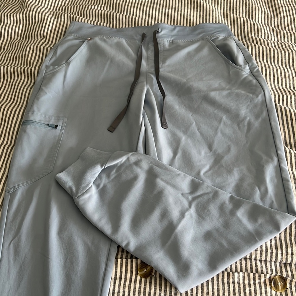 Figs Dusty Blue scrub pants